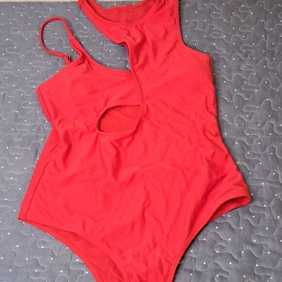 SHEIN red one piece bathing suit - Picture 1 of 4